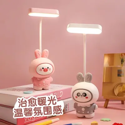 Cute Rabbit Small Table Lamp With Pencil Sharpener